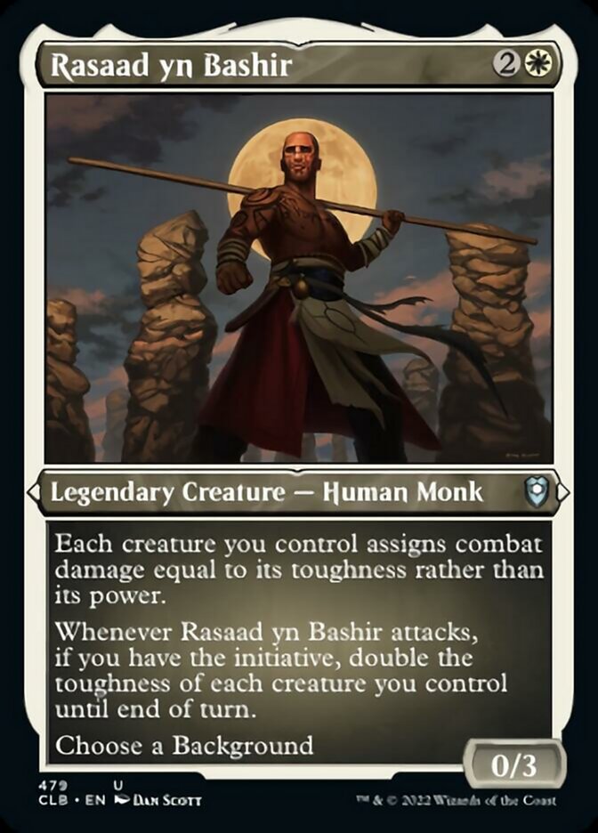 {C} Rasaad yn Bashir (Foil Etched) [Commander Legends: Battle for Baldur's Gate][CLB 479]