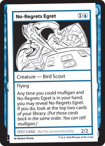 {C} No-Regrets Egret [Mystery Booster 2 Playtest Cards][MB2 PLAYTEST]