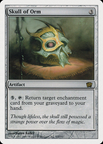 {O} Skull of Orm (8th Edition) [Oversize Cards][OVR 8ED 313]