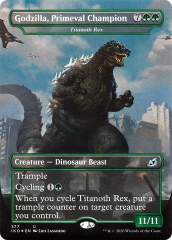 {C} Titanoth Rex - Godzilla, Primeval Champion (Godzilla Series) [Ikoria: Lair of Behemoths][IKO 377]