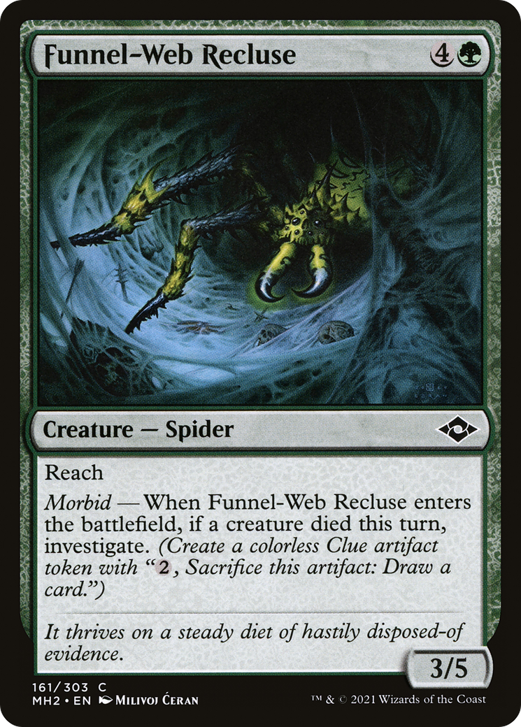 {C} Funnel-Web Recluse (Foil) [Modern Horizons 2] [MH2 161]