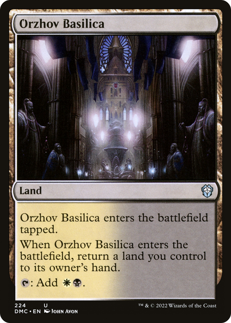 {C} Orzhov Basilica [Dominaria United Commander][DMC 224]