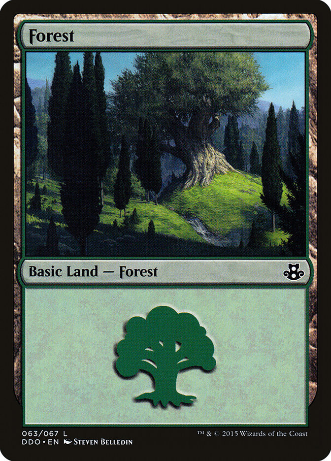 {B}[DDO 063] Forest (63) [Duel Decks: Elspeth vs. Kiora]