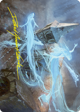 {A} Hallowed Haunting Art Card (Gold-Stamped Signature) [Innistrad: Crimson Vow Art Series][GS AVOW 012]