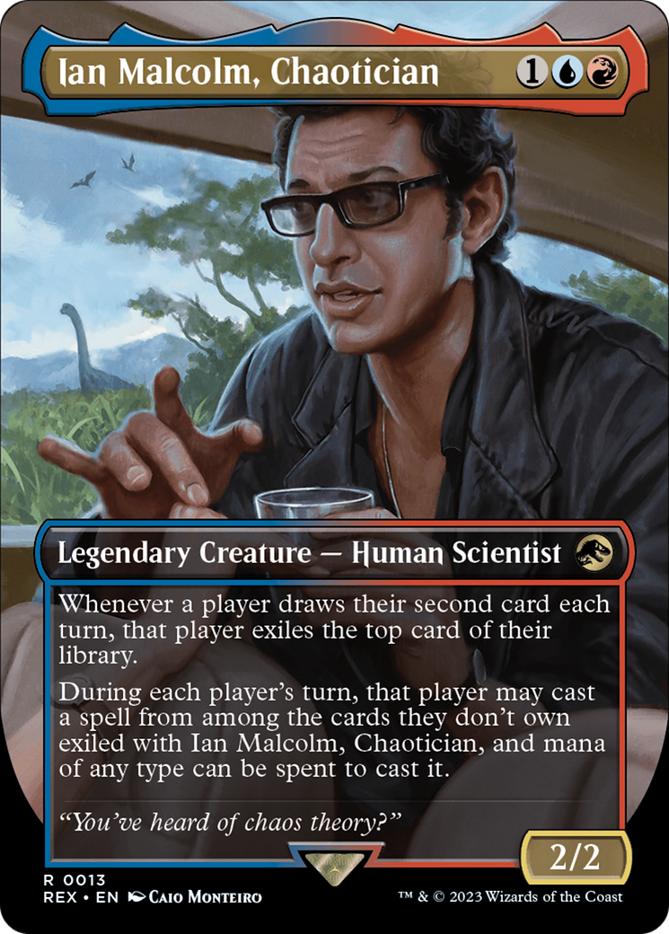 {R} Ian Malcolm, Chaotician (Borderless) [Jurassic World Collection][REX 013]