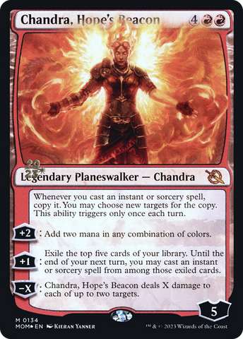 {R} Chandra, Hope's Beacon [March of the Machine Prerelease Promos][PR MOM 134]