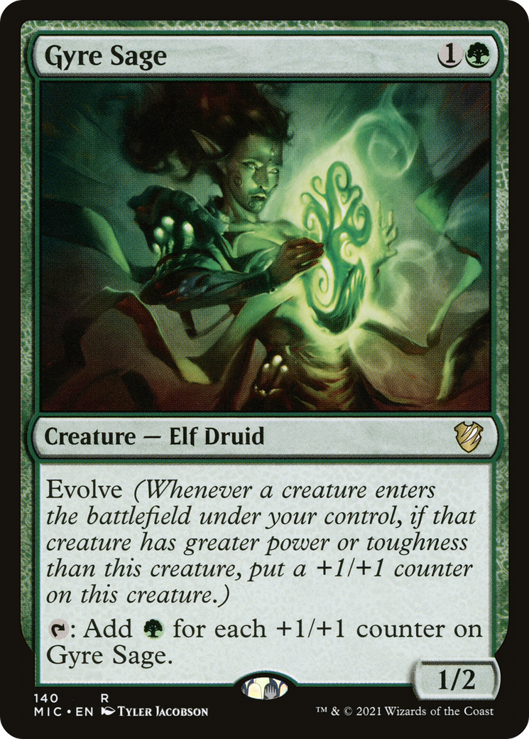 {R} Gyre Sage [Innistrad: Midnight Hunt Commander][MIC 140]