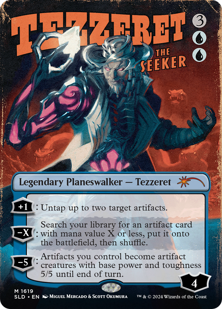 Tezzeret the Seeker [SLD-1619]  (Borderless) Foil