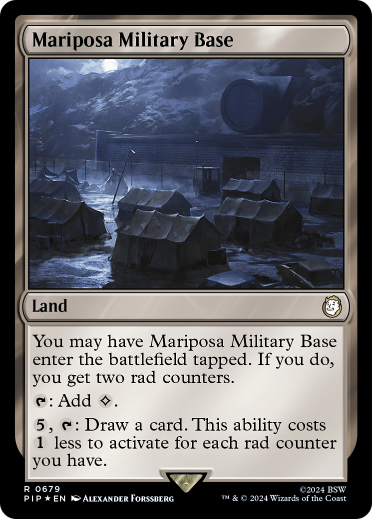 {R} Mariposa Military Base (Surge Foil) [Fallout][PIP 679]