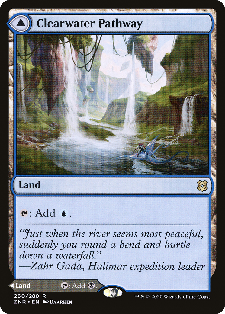 {R} Clearwater Pathway // Murkwater Pathway [Zendikar Rising][ZNR 260]