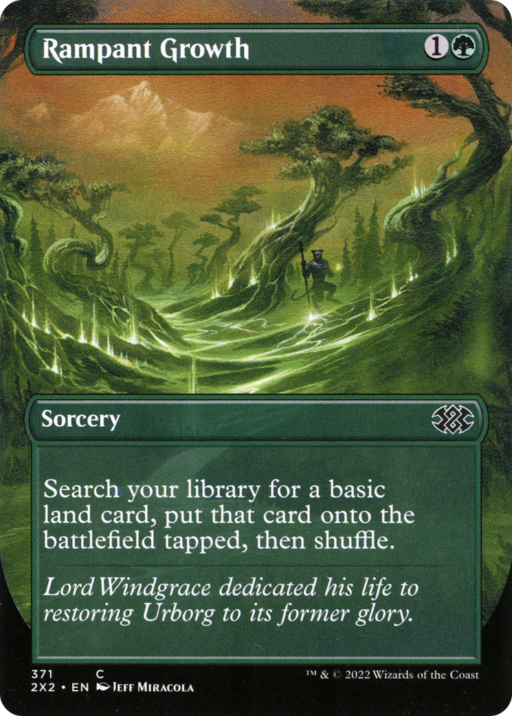 {C} Rampant Growth (Borderless Alternate Art) [Double Masters 2022][2X2 371]