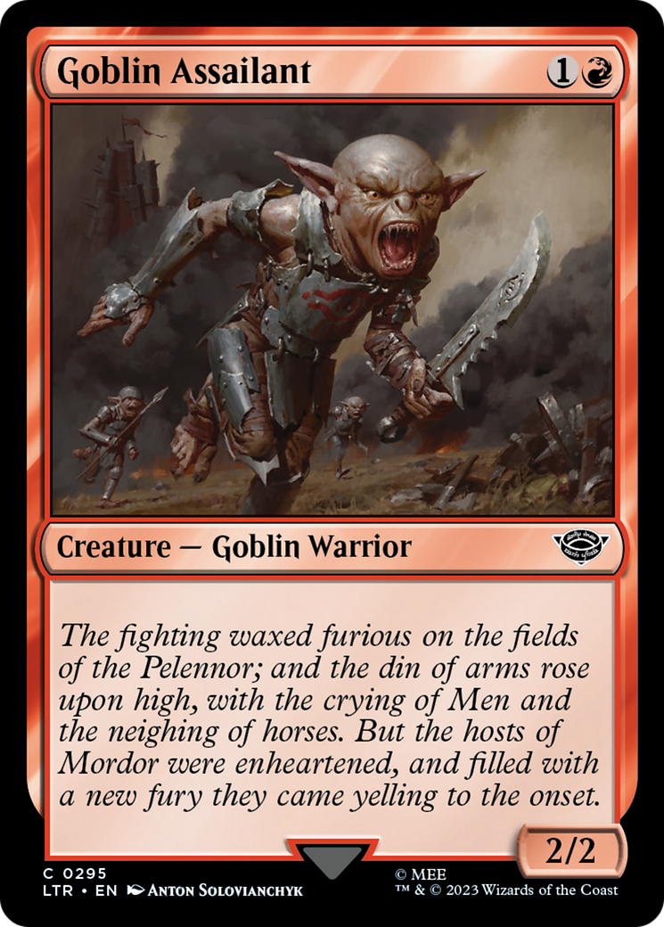 {C} Goblin Assailant [The Lord of the Rings: Tales of Middle-Earth][LTR 295]