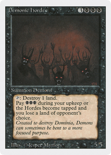 {R} Demonic Hordes [Revised Edition][3ED 104] - Misty Mountain Games