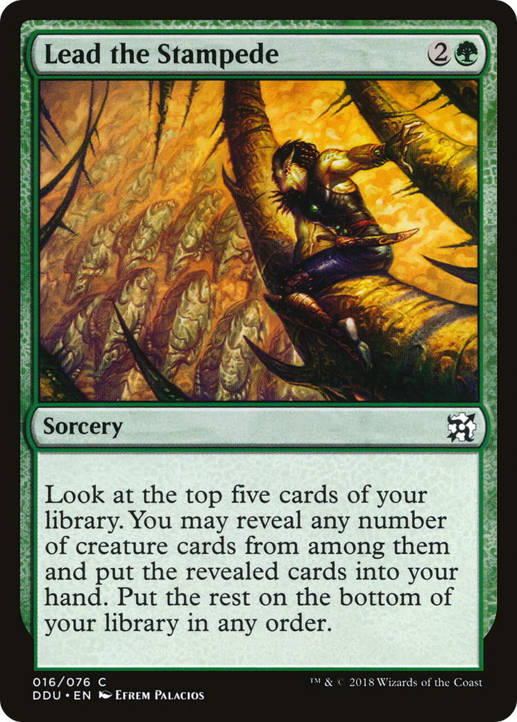 {C} Lead the Stampede [Duel Decks: Elves vs. Inventors][DDU 016]