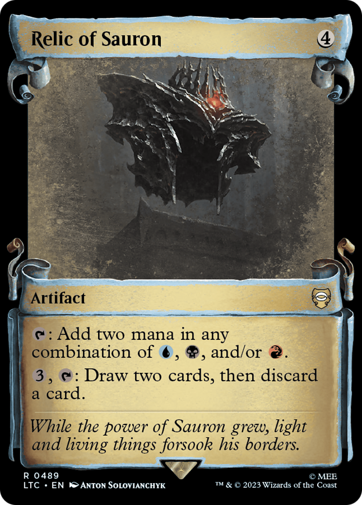 {R} Relic of Sauron [The Lord of the Rings: Tales of Middle-Earth Commander Showcase Scrolls][LTC 489]