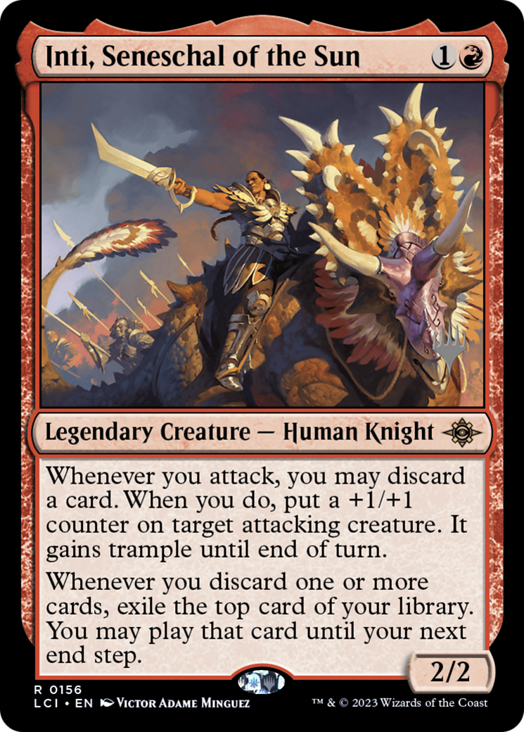 {@R} Inti, Seneschal of the Sun (Promo Pack) [The Lost Caverns of Ixalan Promos][PP LCI 156]