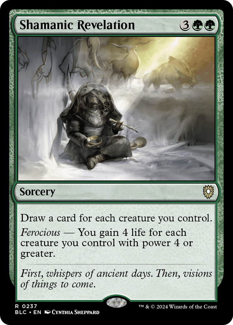 {R} Shamanic Revelation [Bloomburrow Commander][BLC 237]