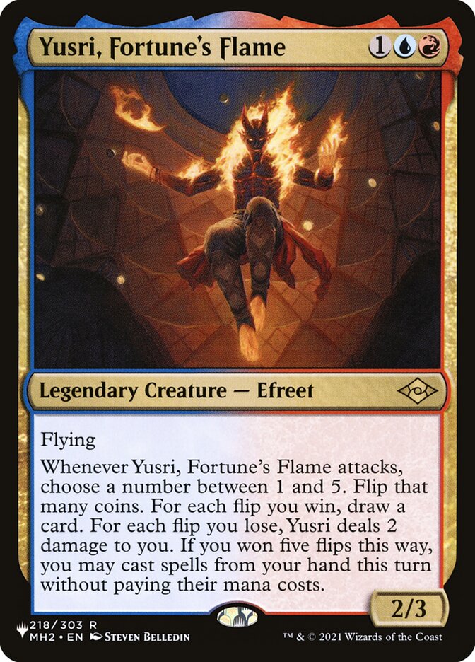 {R} Yusri, Fortune's Flame [Secret Lair: Heads I Win, Tails You Lose][LS MH2 218]