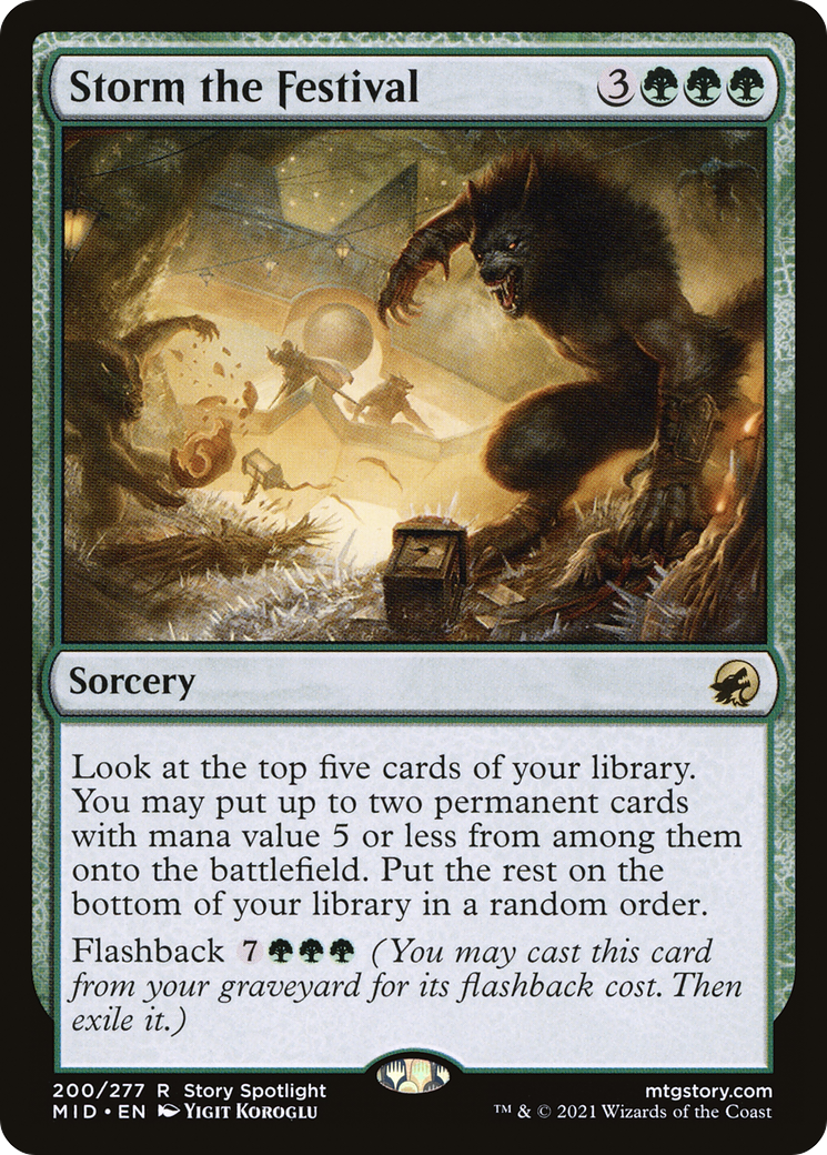 {R} Storm the Festival [Innistrad: Midnight Hunt][MID 200]
