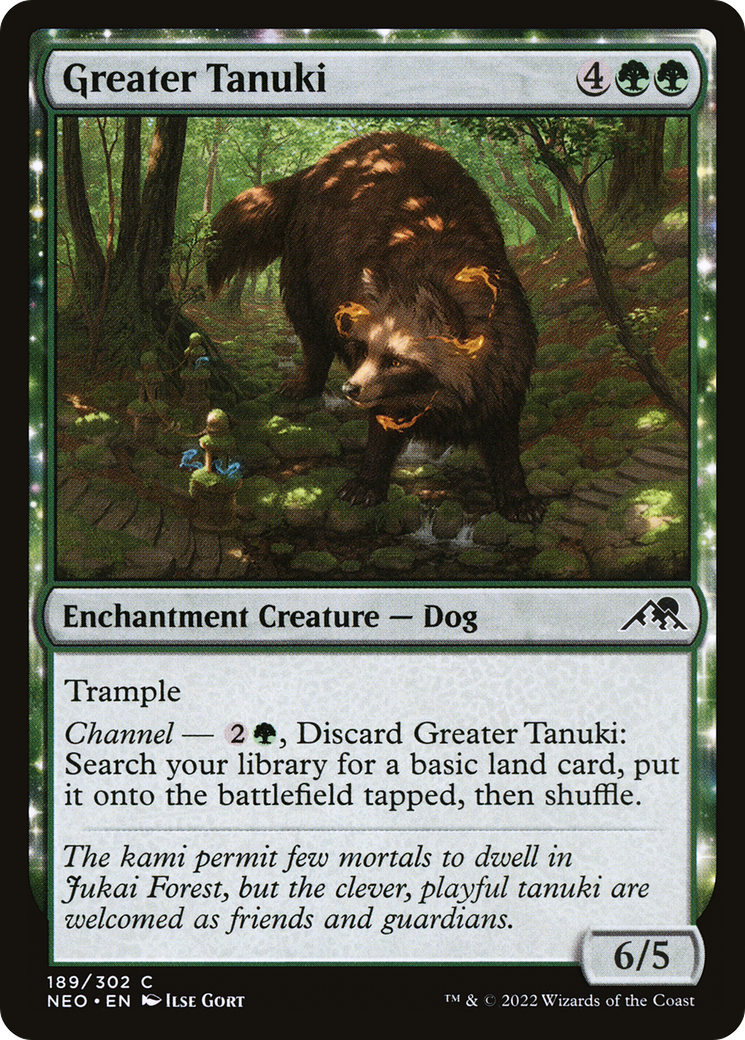 {C} Greater Tanuki [Kamigawa: Neon Dynasty][NEO 189]