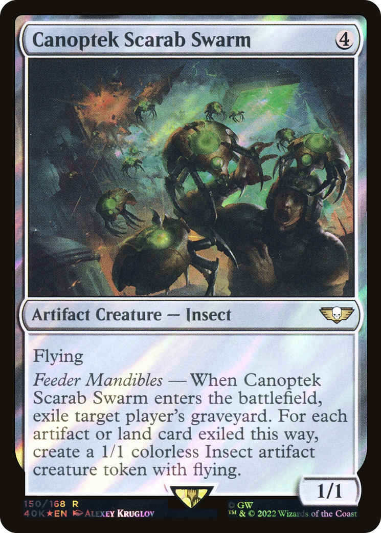 {R} Canoptek Scarab Swarm (Surge Foil) [Universes Beyond: Warhammer 40,000][SF 40K 150]
