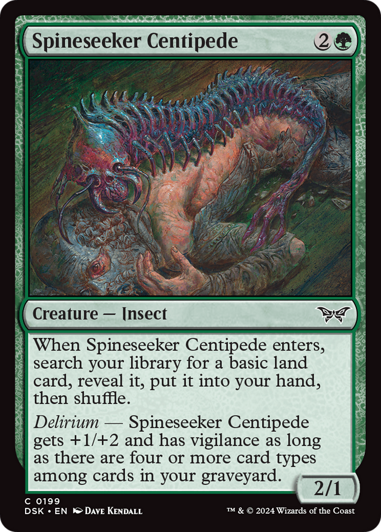 {@C} Spineseeker Centipede [Duskmourn: House of Horror][DSK 199]