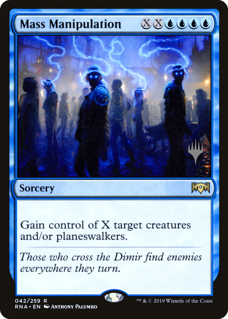 {R} Mass Manipulation (Promo Pack) [Ravnica Allegiance Promos][PP RNA 042]