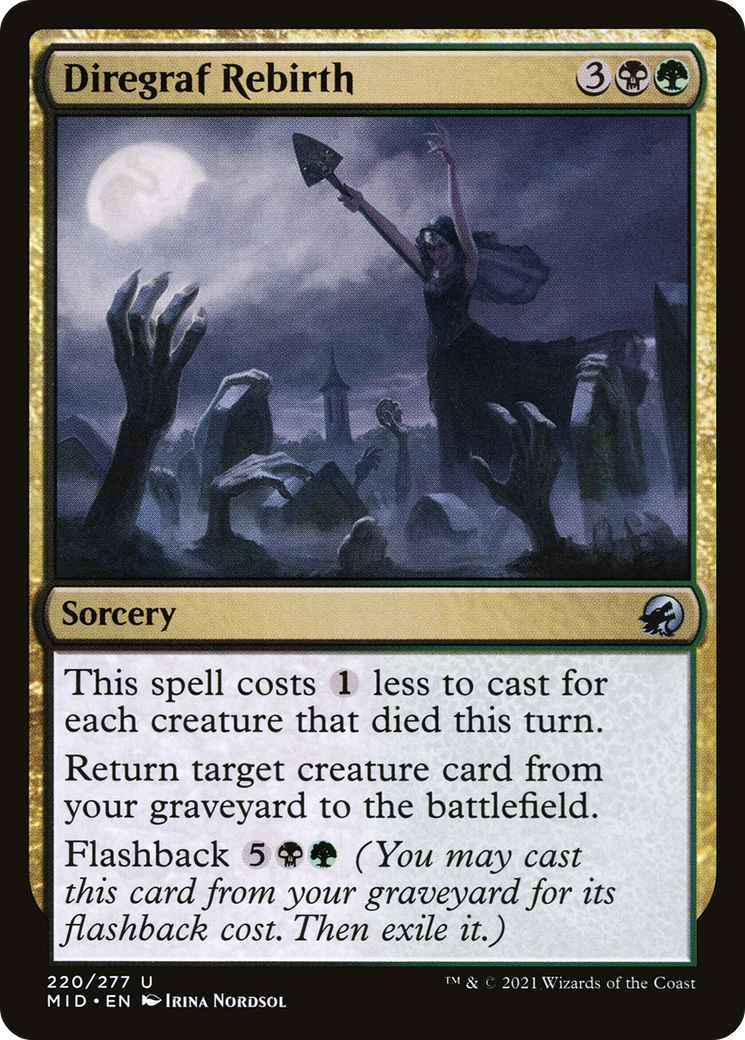 {C} Diregraf Rebirth [Innistrad: Midnight Hunt][MID 220]