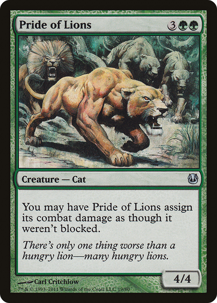 {C} Pride of Lions [Duel Decks: Ajani vs. Nicol Bolas][DDH 019] - Misty Mountain Games
