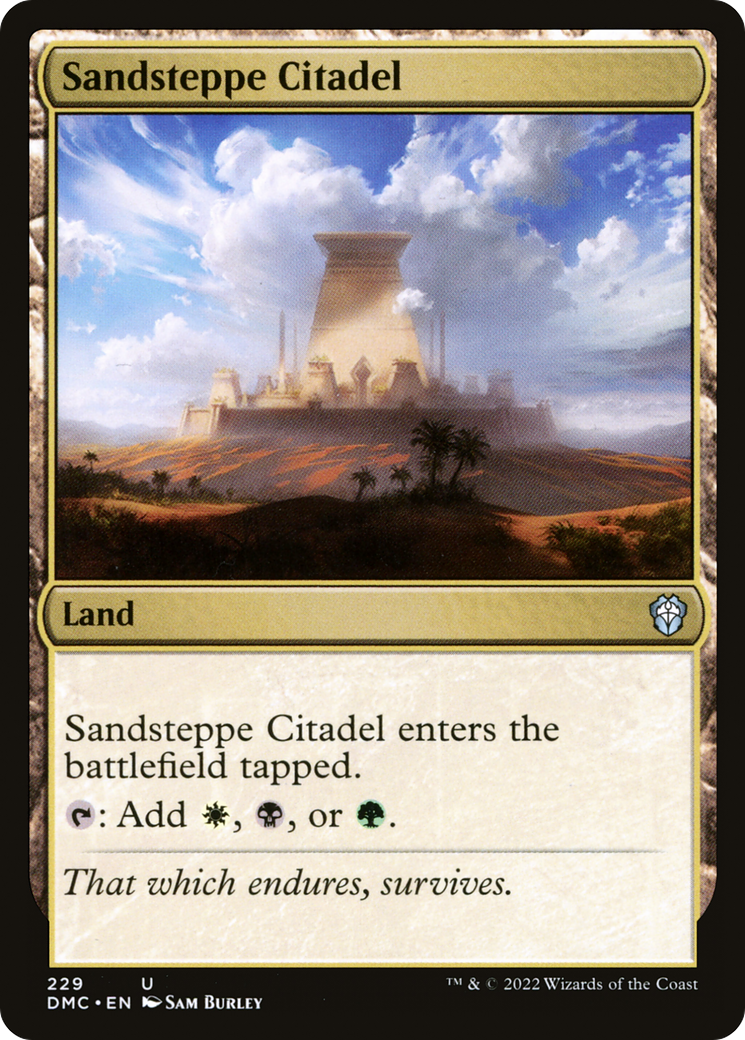 {C} Sandsteppe Citadel [Dominaria United Commander][DMC 229]