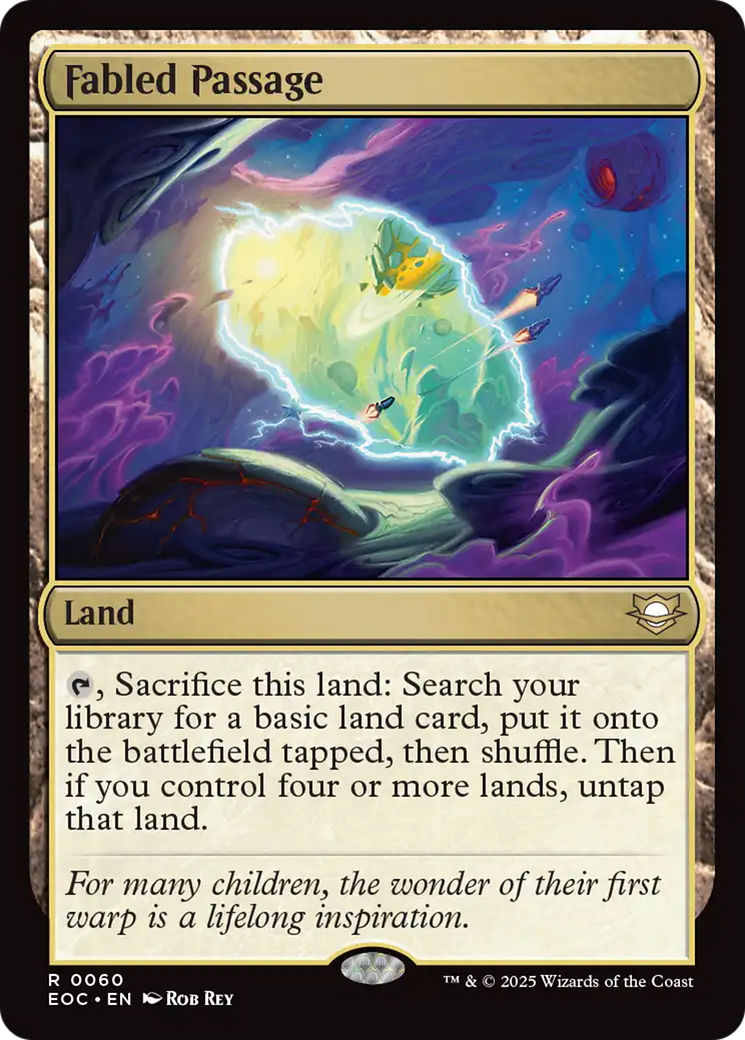 {@@ EOC R} Fabled Passage [Edge of Eternities Commander][EOC 060]