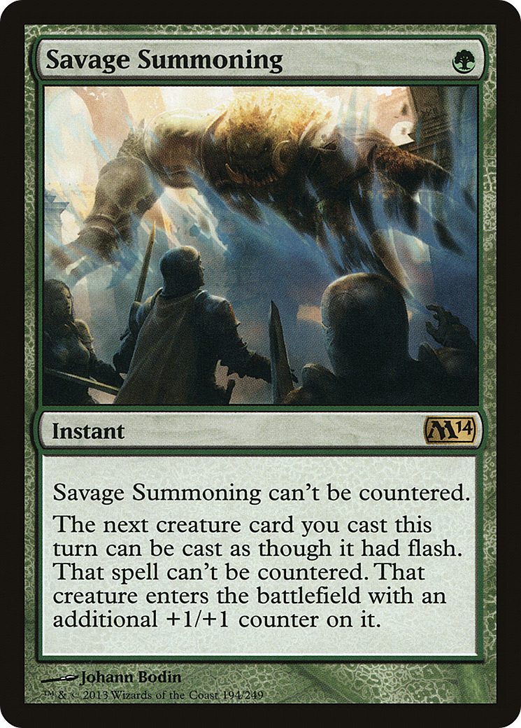 {R} Savage Summoning [Magic 2014][M14 194] - Misty Mountain Games
