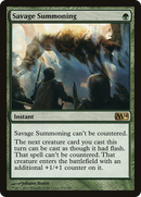 {R} Savage Summoning [Magic 2014][M14 194]