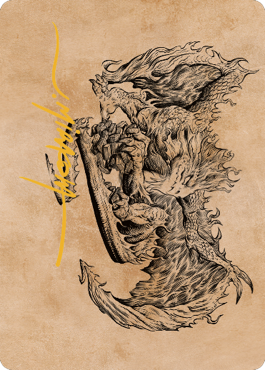 {A} Miirym, Sentinel Wyrm Art Card (Gold-Stamped Signature) [Commander Legends: Battle for Baldur's Gate Art Series][GS ACLB 071]