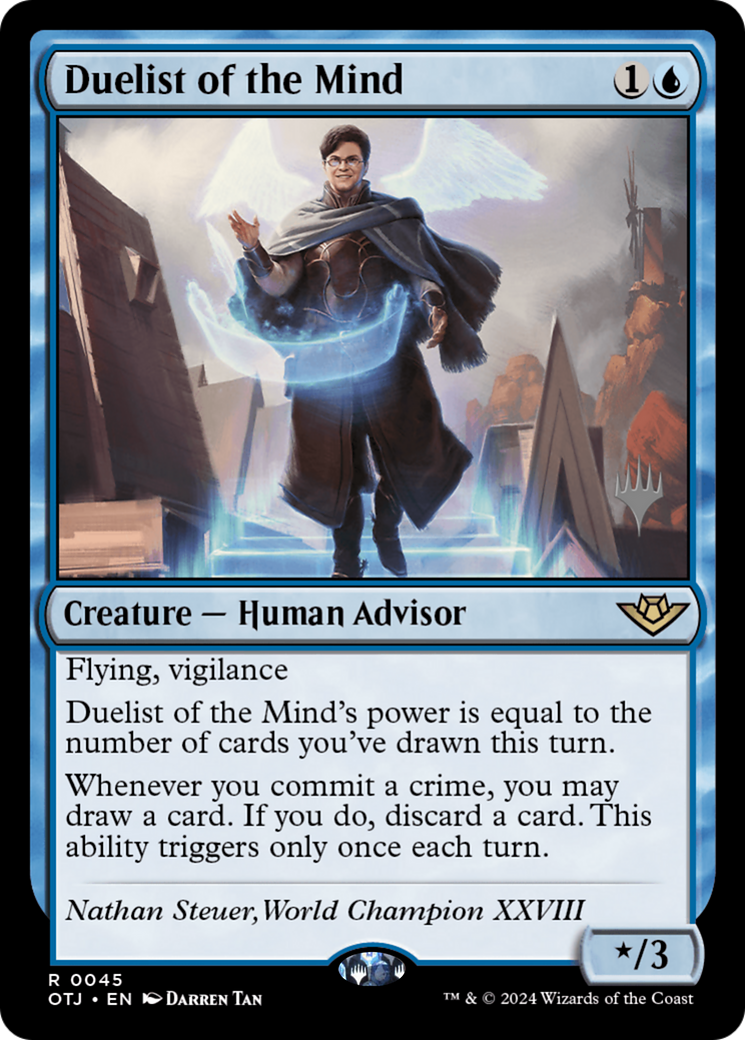 {@R} Duelist of the Mind (Promo Pack) [Outlaws of Thunder Junction Promos][PP OTJ 045]
