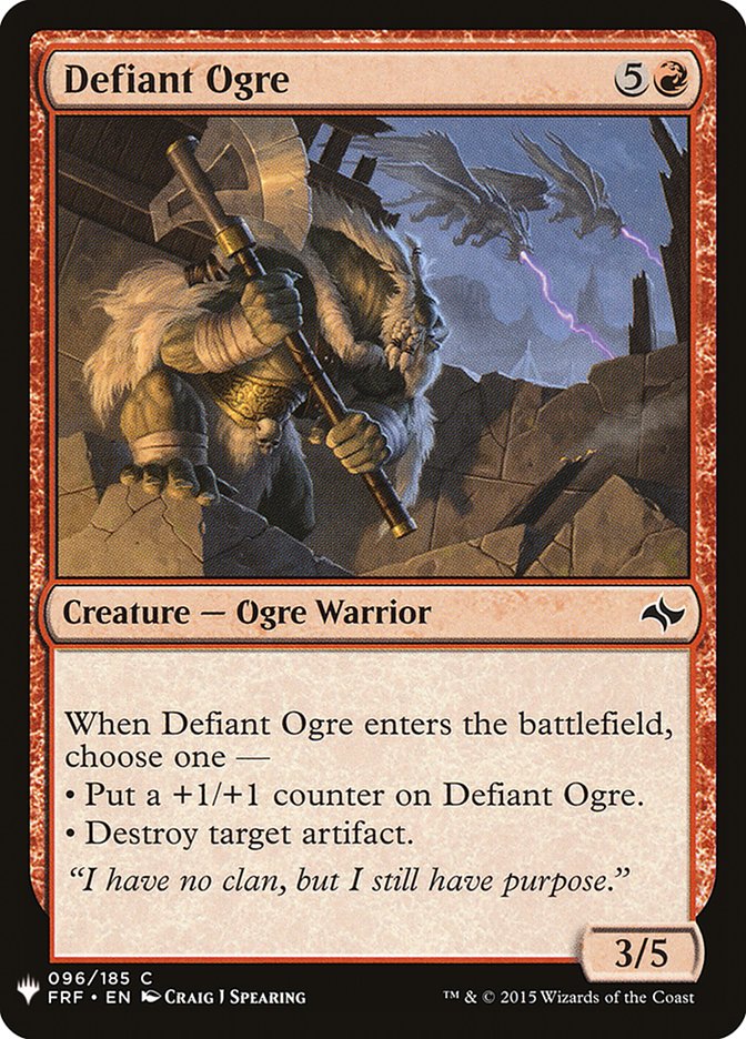 {C} Defiant Ogre [Mystery Booster][MB1 FRF 096]