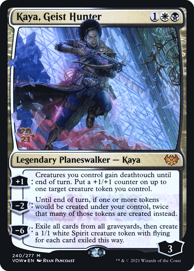 {R} Kaya, Geist Hunter [Innistrad: Crimson Vow Prerelease Promos][PR VOW 240]
