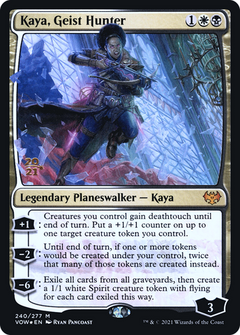 {R} Kaya, Geist Hunter [Innistrad: Crimson Vow Prerelease Promos][PR VOW 240]