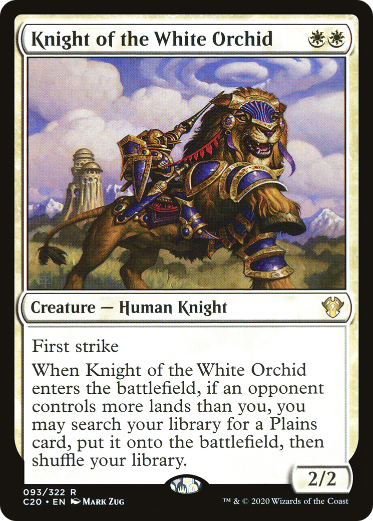 {R} Knight of the White Orchid [Commander 2020][C20 093] - Misty Mountain Games