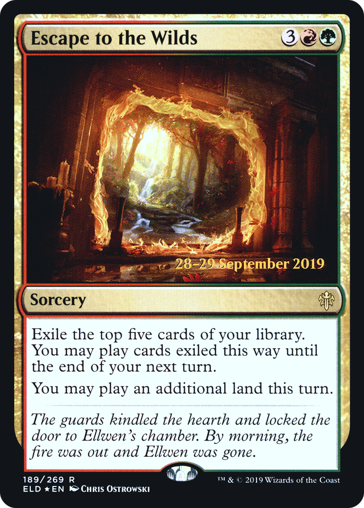 {R} Escape to the Wilds [Throne of Eldraine Prerelease Promos][PR ELD 189]