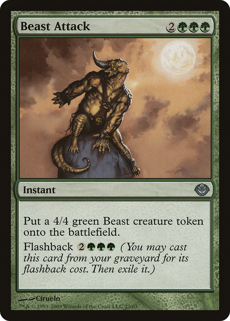 {C} Beast Attack [Duel Decks: Garruk vs. Liliana][DDD 023]