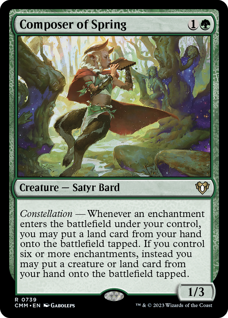 {R} Composer of Spring [Commander Masters][CMM 739]