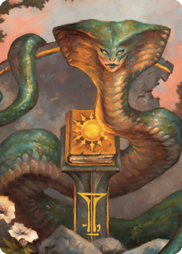 {A} Guardian Naga Art Card (Gold-Stamped Signature) [Commander Legends: Battle for Baldur's Gate Art Series][GS ACLB 016]