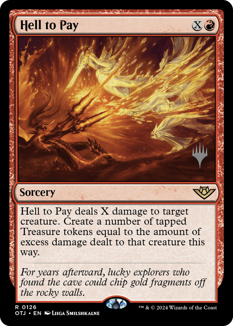 {@R} Hell to Pay (Promo Pack) [Outlaws of Thunder Junction Promos][PP OTJ 126]