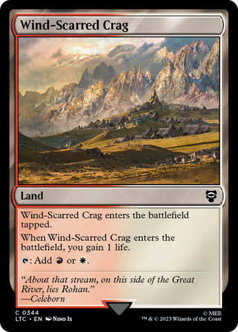 {C} Wind-Scarred Crag [The Lord of the Rings: Tales of Middle-Earth Commander][LTC 344]