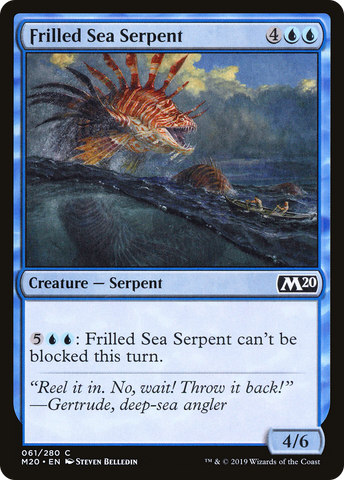 {C} Frilled Sea Serpent [Core Set 2020][M20 061]
