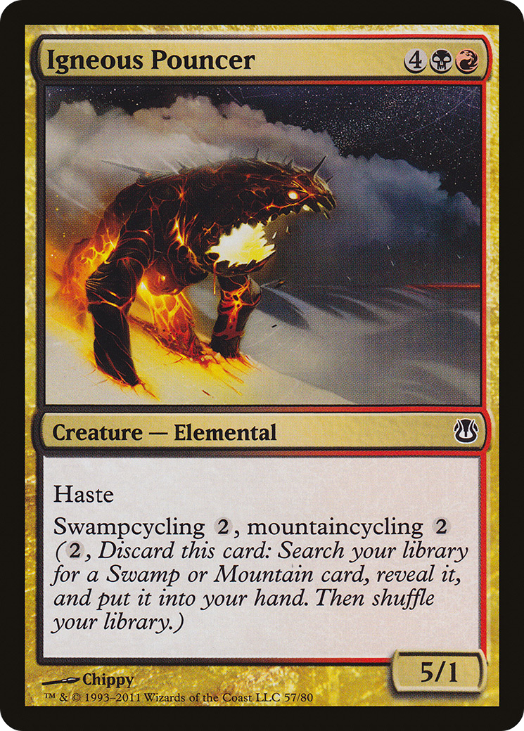 {C} Igneous Pouncer [Duel Decks: Ajani vs. Nicol Bolas][DDH 057]
