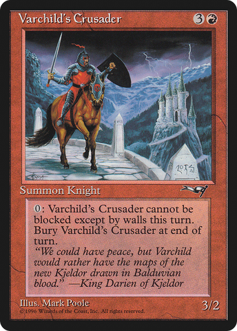 {C} Varchild's Crusader (Black Horse) [Alliances][ALL 82A]