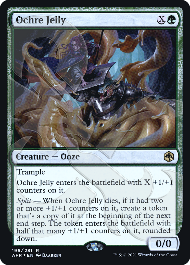 {R} Ochre Jelly (Ampersand Promo) [Dungeons & Dragons: Adventures in the Forgotten Realms Promos][AMP AFR 196]