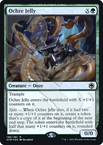 {R} Ochre Jelly (Ampersand Promo) [Dungeons & Dragons: Adventures in the Forgotten Realms Promos][AMP AFR 196]